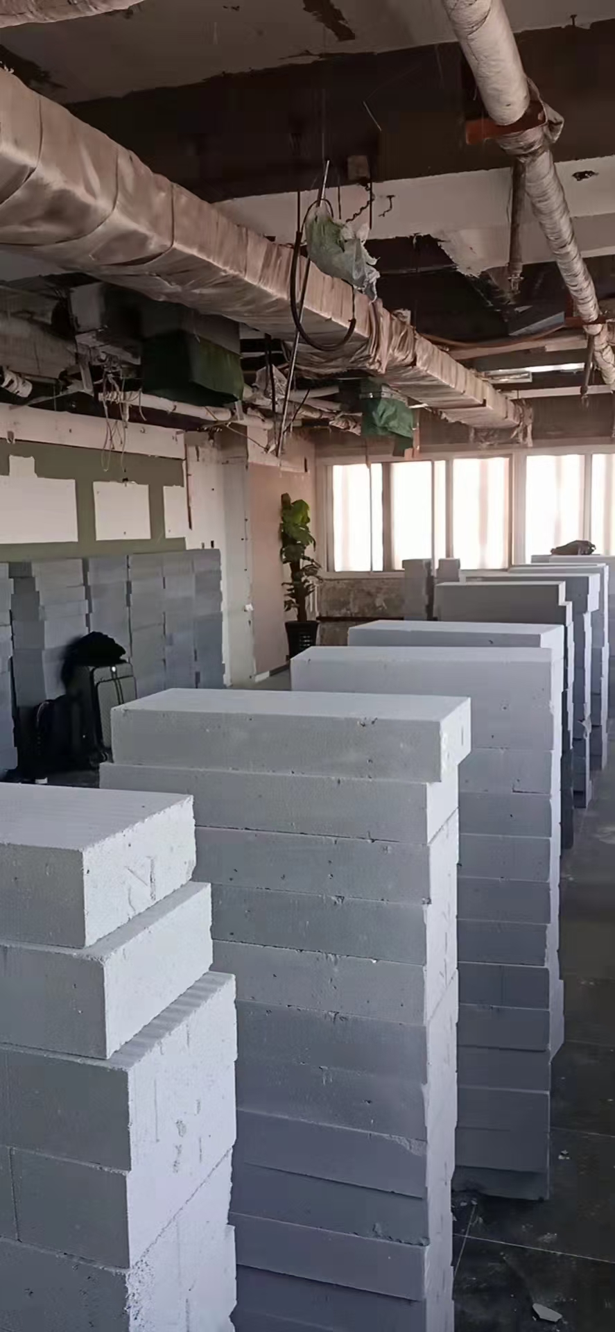 泡沫砖隔墙场景图